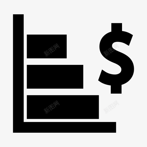 利润业务图表图标svg_新图网 https://ixintu.com ui字形 web 业务 利润 图形 图表 增加 营销
