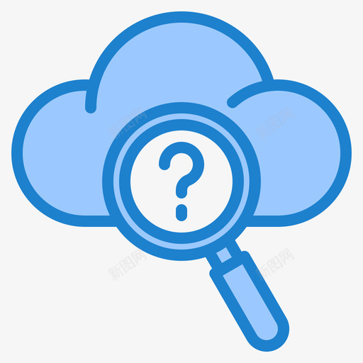 云在线营销34蓝色图标svg_新图网 https://ixintu.com 在线 营销 蓝色