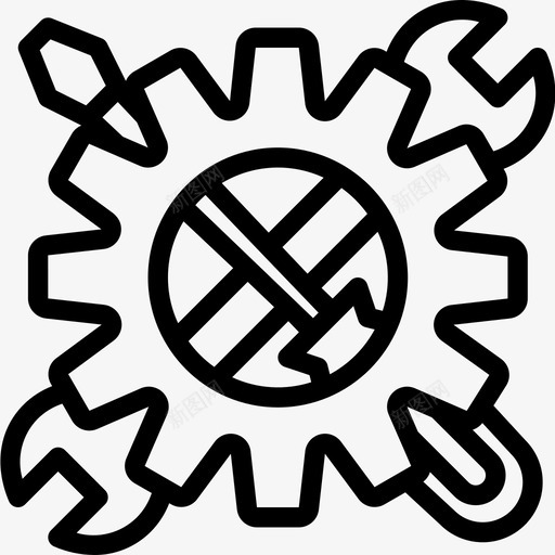 工具动车1线性图标svg_新图网 https://ixintu.com 动车 工具 线性