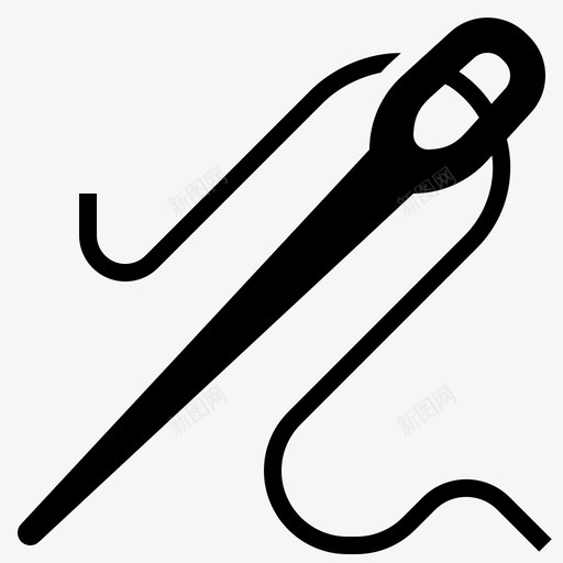 针工匠缝纫图标svg_新图网 https://ixintu.com 字形 工匠 缝纫 缝线 裁缝