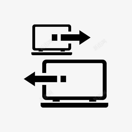 数据传输轮班系统图标svg_新图网 https://ixintu.com 数据传输 系统 轮班