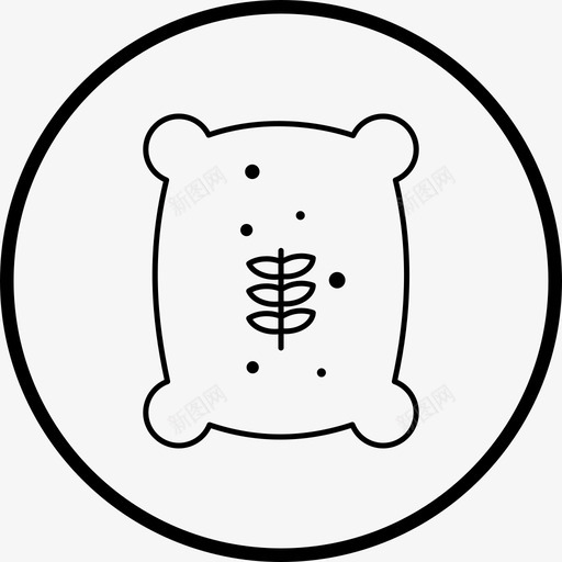 面粉袋食品粮食袋图标svg_新图网 https://ixintu.com 图标 粮食 线图 面粉 食品