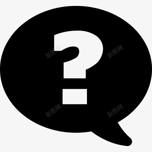 提问泡泡演讲图标svg_新图网 https://ixintu.com 图标 实心 思考 提问 教育 泡泡 演讲