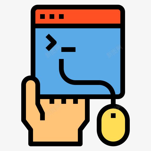 编码网站类型7线颜色图标svg_新图网 https://ixintu.com 类型 编码 网站 颜色