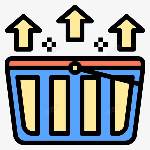 购物篮消费者1线性颜色图标svg_新图网 https://ixintu.com 消费者 线性 购物篮 颜色