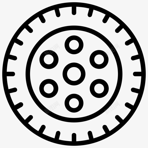汽车车轮合金车轮汽车图标svg_新图网 https://ixintu.com 合金 向量 图标 汽车 汽车配件 汽车零件 车轮 轮廓 轮胎 运输