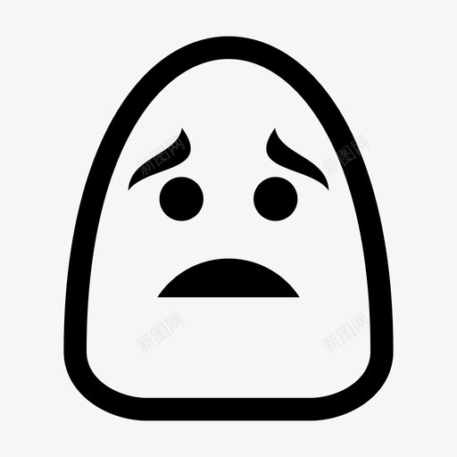 悲伤情感眼神图标svg_新图网 https://ixintu.com 印象 悲伤 情感 眼神