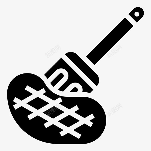 抹刀烧烤和烧烤派对2字形图标svg_新图网 https://ixintu.com 字形 抹刀 烧烤和烧烤派对2