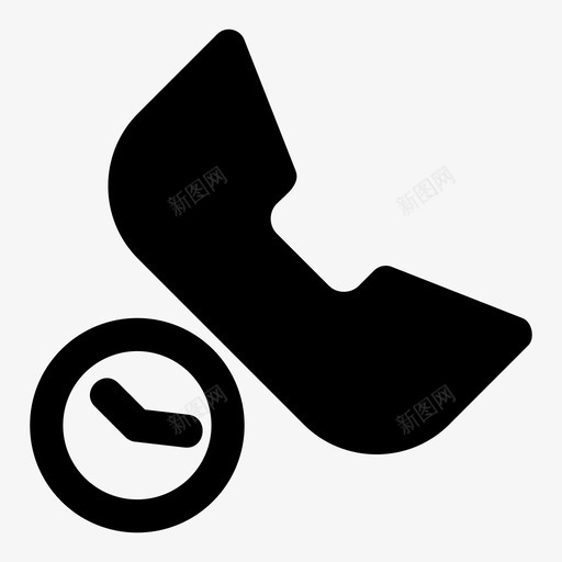 呼叫等待交付出发图标svg_新图网 https://ixintu.com 交付 出发 呼叫 等待 运输 迟到