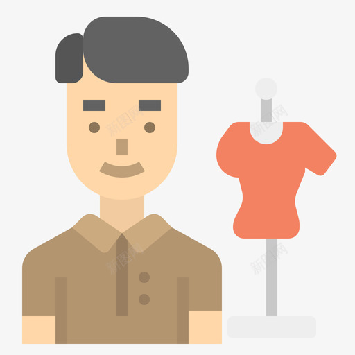 师职业4级平面图标svg_新图网 https://ixintu.com 平面 职业 设计师