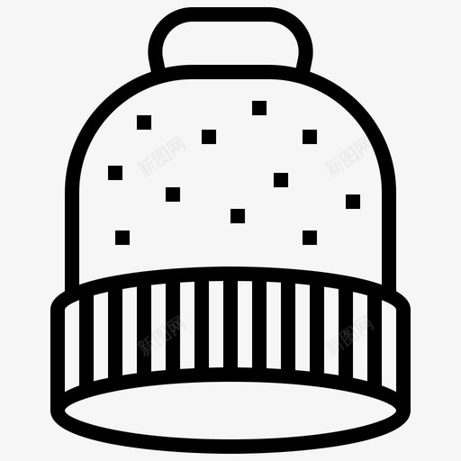 羊毛帽子配件帽子图标svg_新图网 https://ixintu.com 帽子 时尚 羊毛 臀围 配件