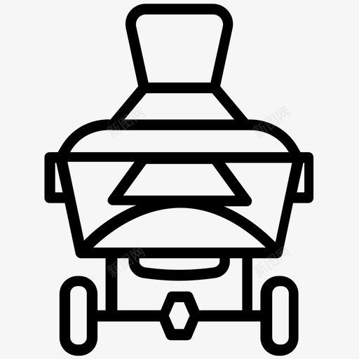 公用事业车花园车花园马车图标svg_新图网 https://ixintu.com 公用事业车 手推车 自动草坪浇水图标 花园车 花园马车 草坪服务