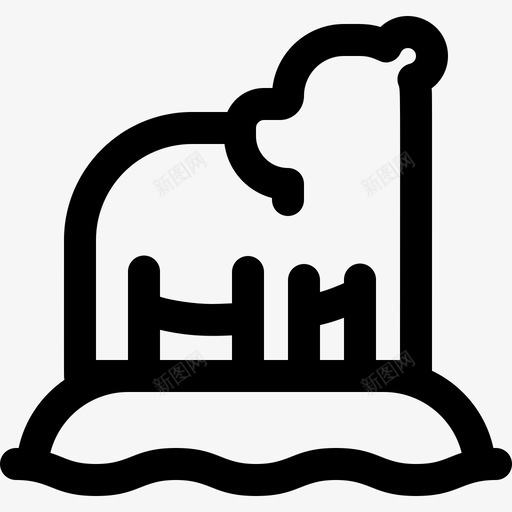 北极熊冬季102直系图标svg_新图网 https://ixintu.com 冬季 北极熊 直系