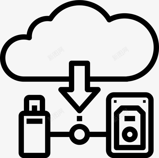 技术数据管理器3线性图标svg_新图网 https://ixintu.com 技术 数据 数据管理 管理器 线性