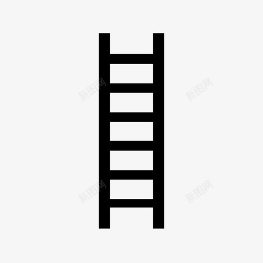 梯子施工应急图标svg_新图网 https://ixintu.com 安全 工作 工具 应急 施工 梯子