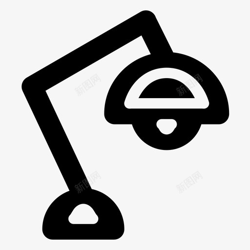 阅读灯明亮家具图标svg_新图网 https://ixintu.com 家俱 家具 明亮 阅读 雕文