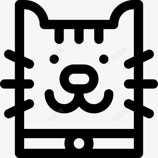 猫宠物36直系图标svg_新图网 https://ixintu.com 宠物 直系