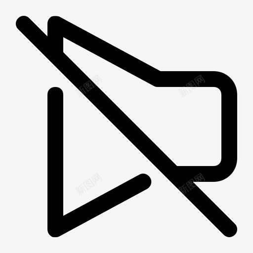 静音移动音乐图标svg_新图网 https://ixintu.com 2卷 关闭 用户界面 移动 网络 静音 音乐 音量