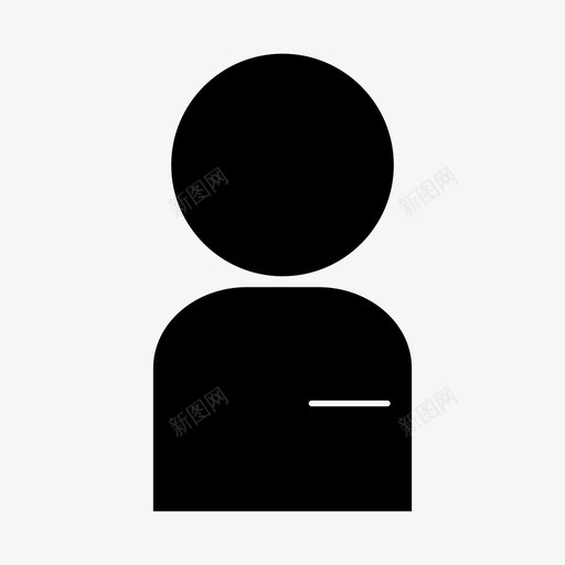 用户单独人员图标svg_新图网 https://ixintu.com 业务 个人资料 人员 办公 单独 字形 学生 用户