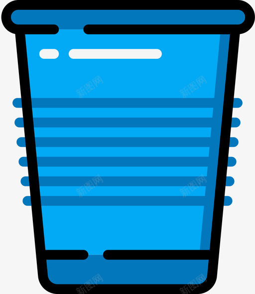 杯塑料制品线颜色图标svg_新图网 https://ixintu.com 塑料制品 颜色