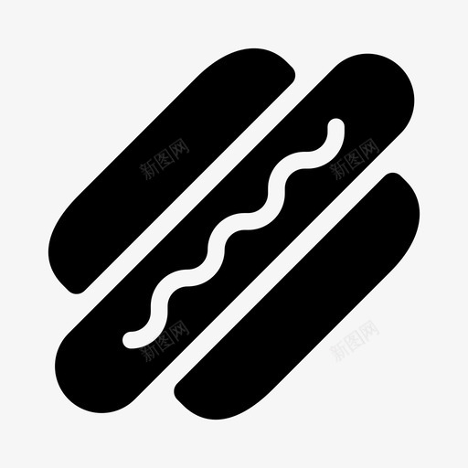 热狗快餐食物图标svg_新图网 https://ixintu.com 快餐 热狗 第三 食物 香肠