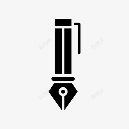 墨水笔工具字形图标svg_新图网 https://ixintu.com 墨水 字形 工具