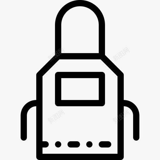 围裙纹身工作室5线性图标svg_新图网 https://ixintu.com 围裙 工作室 纹身 线性