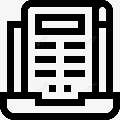 笔记本电脑书籍和阅读7线性图标svg_新图网 https://ixintu.com 书籍和阅读7 笔记本电脑 线性