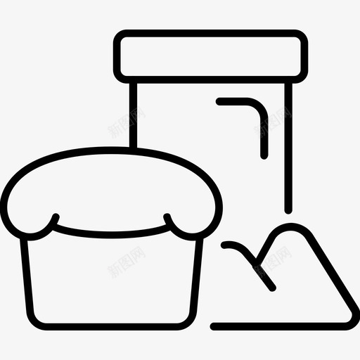 麸质含食品图标svg_新图网 https://ixintu.com 小麦 添加剂 调味汁 食品 麸质