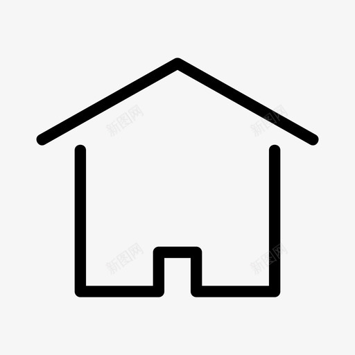 房子建筑物家庭图标svg_新图网 https://ixintu.com 家 家庭 建筑物 房子 生活