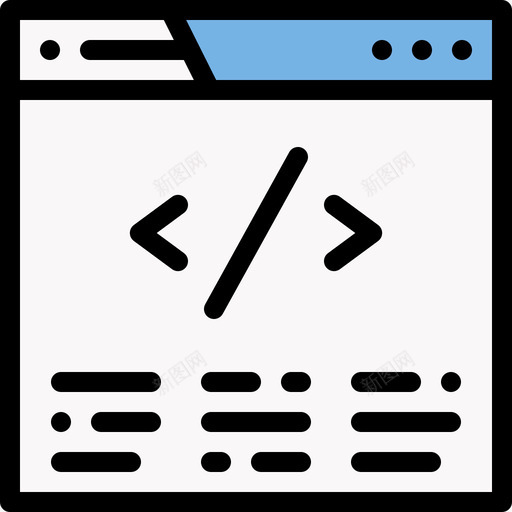 编程数字服务7线性彩色图标svg_新图网 https://ixintu.com 彩色 数字 服务 线性 编程