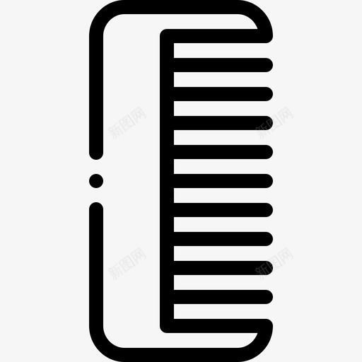 梳子浴室42线性图标svg_新图网 https://ixintu.com 梳子 浴室 线性