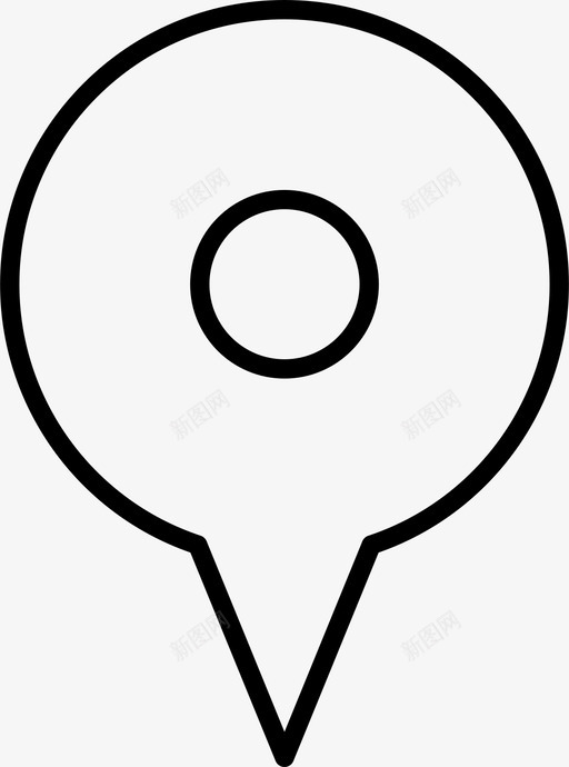 标记gps位置图标svg_新图网 https://ixintu.com 位置 图标 地图 地点 标记 设置