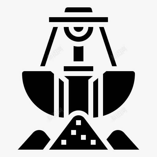 重型工业建筑车辆用抓斗图标svg_新图网 https://ixintu.com 工业 建筑 抓斗 起重机 车辆 重型