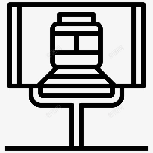 标志方向面板图标svg_新图网 https://ixintu.com 方向 标志 路标 铁路 面板