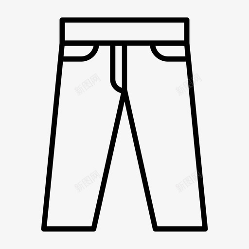 裤子衣服时尚图标svg_新图网 https://ixintu.com 时尚 男人 衣服 裤子