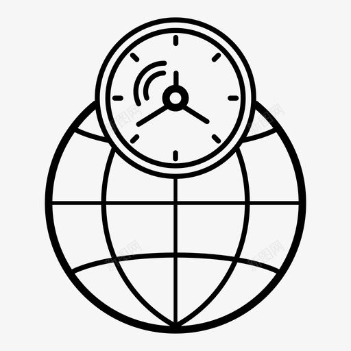 国际美元汇率时间图标svg_新图网 https://ixintu.com 区域 国际 图标 时间 汇率 美元