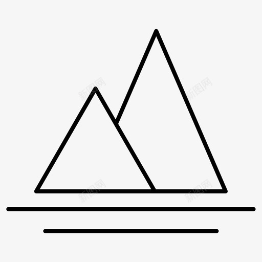 山山站艺术常规线355图标svg_新图网 https://ixintu.com 山 山站 艺术设计常规线355