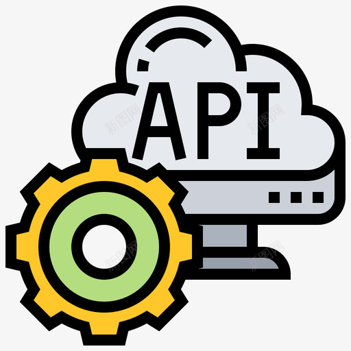Api编程65线性颜色图标svg_新图网 https://ixintu.com Api 线性颜色 编程65