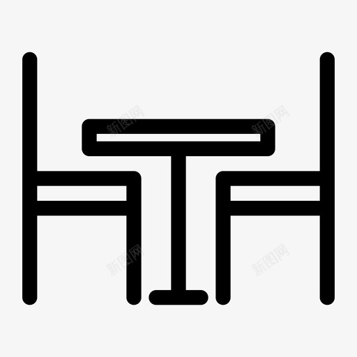 餐桌咖啡厅晚餐图标svg_新图网 https://ixintu.com 午餐 咖啡厅 室内 晚餐 木质 餐厅 餐桌