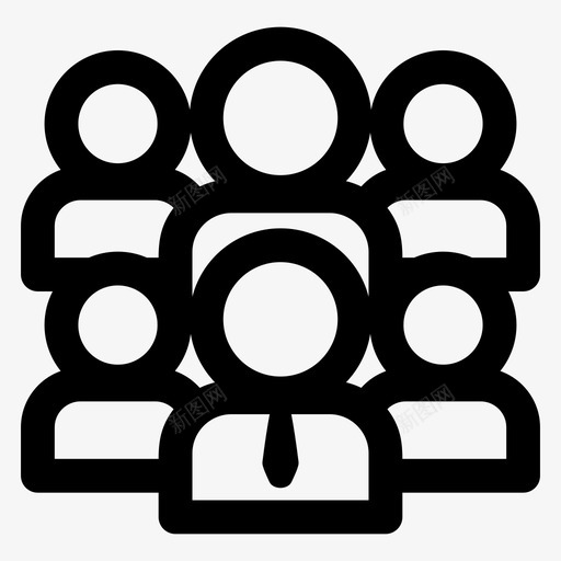 组织结构业务概念图标svg_新图网 https://ixintu.com 业务 团队 概念 组织结构
