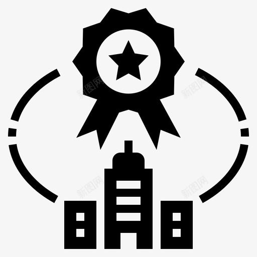标准企业保证图标svg_新图网 https://ixintu.com 企业 保证 奖励 标准 社会责任 质量 雕文