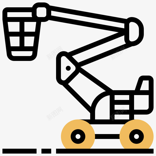 重型车辆5号施工车黄色阴影图标svg_新图网 https://ixintu.com 5号 工车 施工车 车辆 重型 阴影 黄色