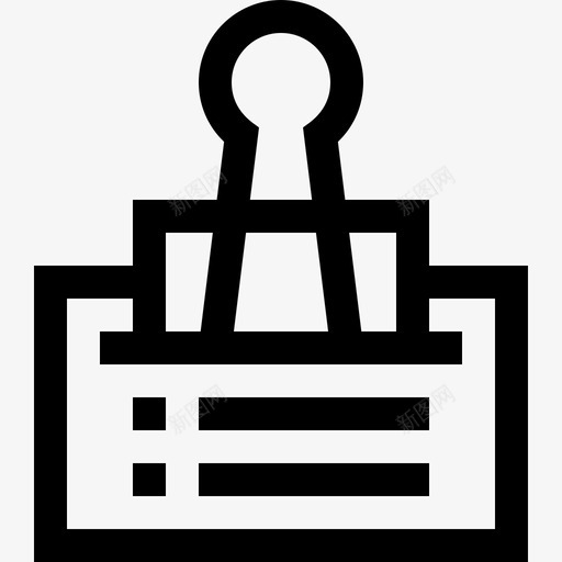 线状印刷夹37图标svg_新图网 https://ixintu.com 印刷 线状