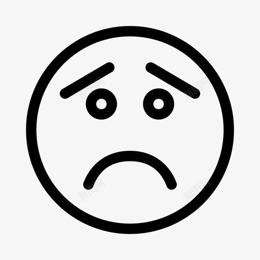 哭泣表情符号脸图标svg_新图网 https://ixintu.com 哭泣 图标 界面 符号 表情