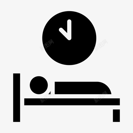 睡眠卧室小睡图标svg_新图网 https://ixintu.com 休息 卧室 小睡 旅行 睡眠 酒店