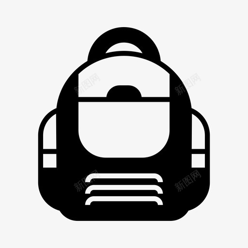 背包包徒步旅行图标svg_新图网 https://ixintu.com 徒步旅行 旅行者 背包 行李