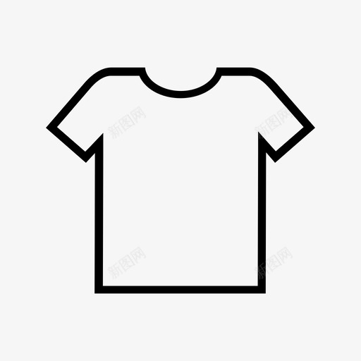 T恤休闲服装图标svg_新图网 https://ixintu.com 休闲 时尚 服装