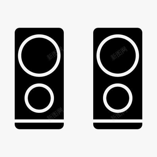 声音响亮扩音器图标svg_新图网 https://ixintu.com 响亮 声音 字形 它的 扩音器 音量
