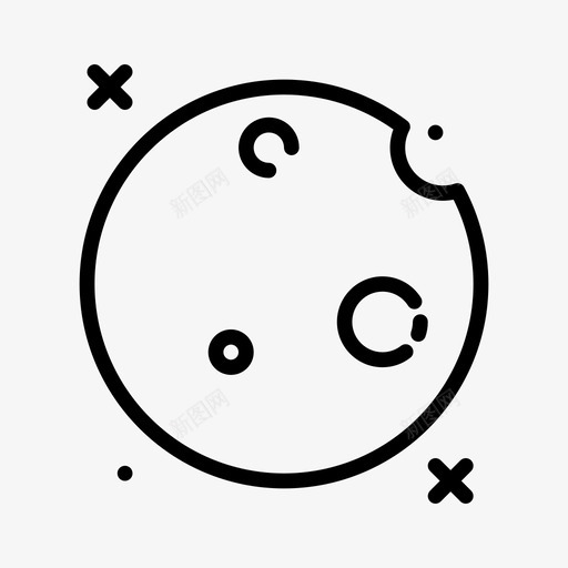 满月277号天气直线型图标svg_新图网 https://ixintu.com 天气 满月 直线 线型